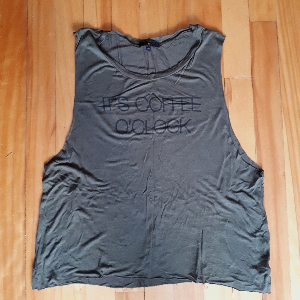Army Green Loose Fitting Tank